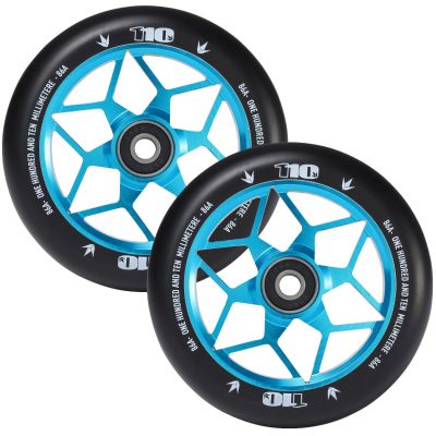 Blunt Envy Diamond Scooter Wheel Pair - 110mm x 24mm - Teal Black