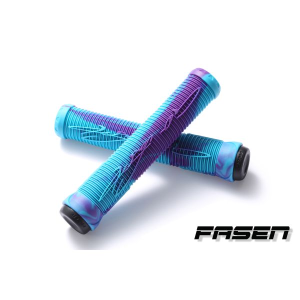 Fasen Scooter Handlebar Grips - Teal/Purple