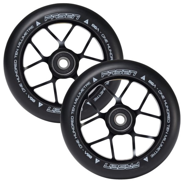 Fasen Scooters Jet Wheel Pair - 110mm - Black
