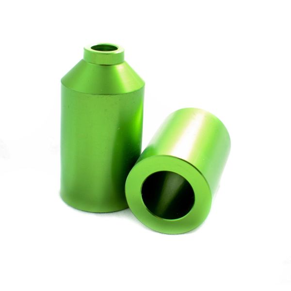 Pair of Green Envy Aluminum Scooter Pegs