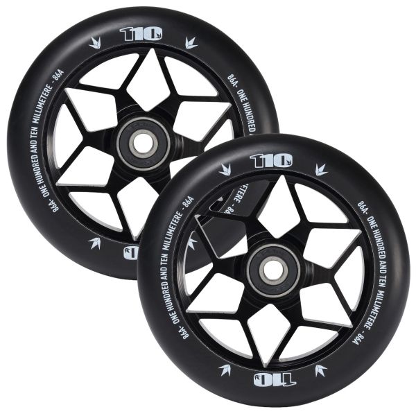 Blunt Envy Diamond Scooter Wheel Pair - 110mm x 24mm - Black