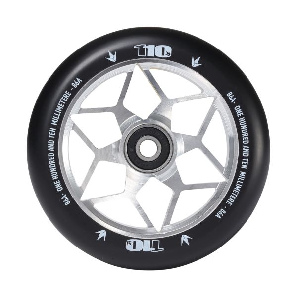 Blunt Envy Diamond Scooter Wheel Pair - 110mm x 24mm - Silver Black