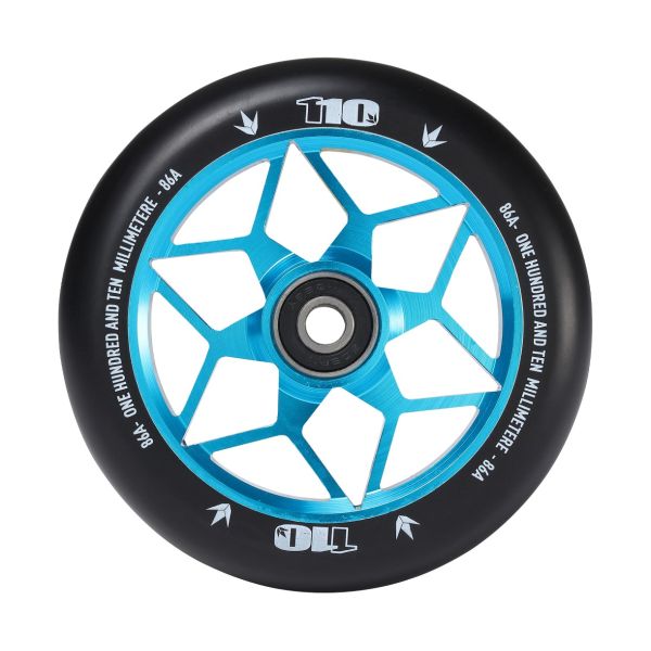 Blunt Envy Diamond Scooter Wheel Pair - 110mm x 24mm - Teal Black