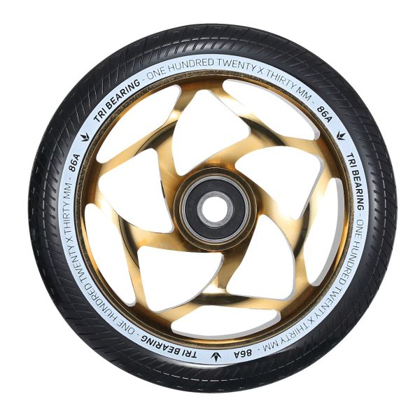 Blunt Envy 120mm/30mm Tri Bearing Wheel - Gold/Black