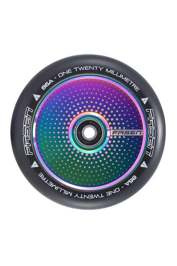 Fasen Scooters Hypno Hollowcore Wheel Pair - 120mm - Dot Oil Slick